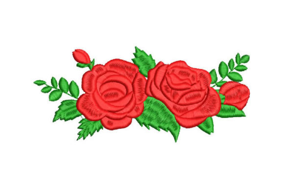 Pretty Roses with Green Branches