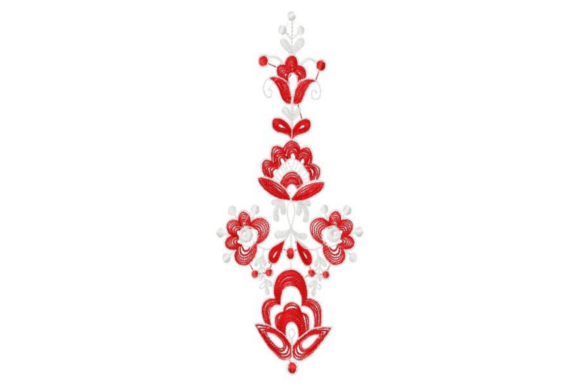 Rosemaling Vertical Border